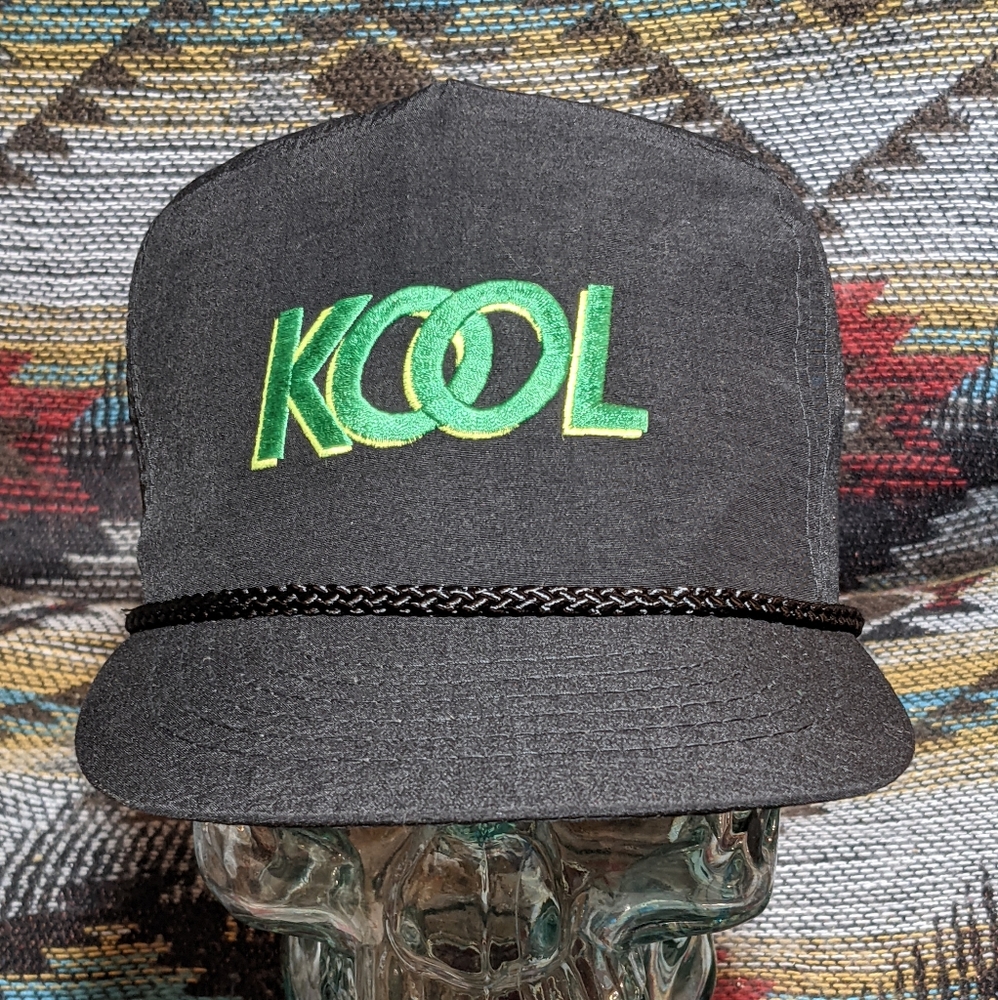 80s Kool Cigarettes Promotional Acrylic Blend BLK Embroidered Rope Snapback